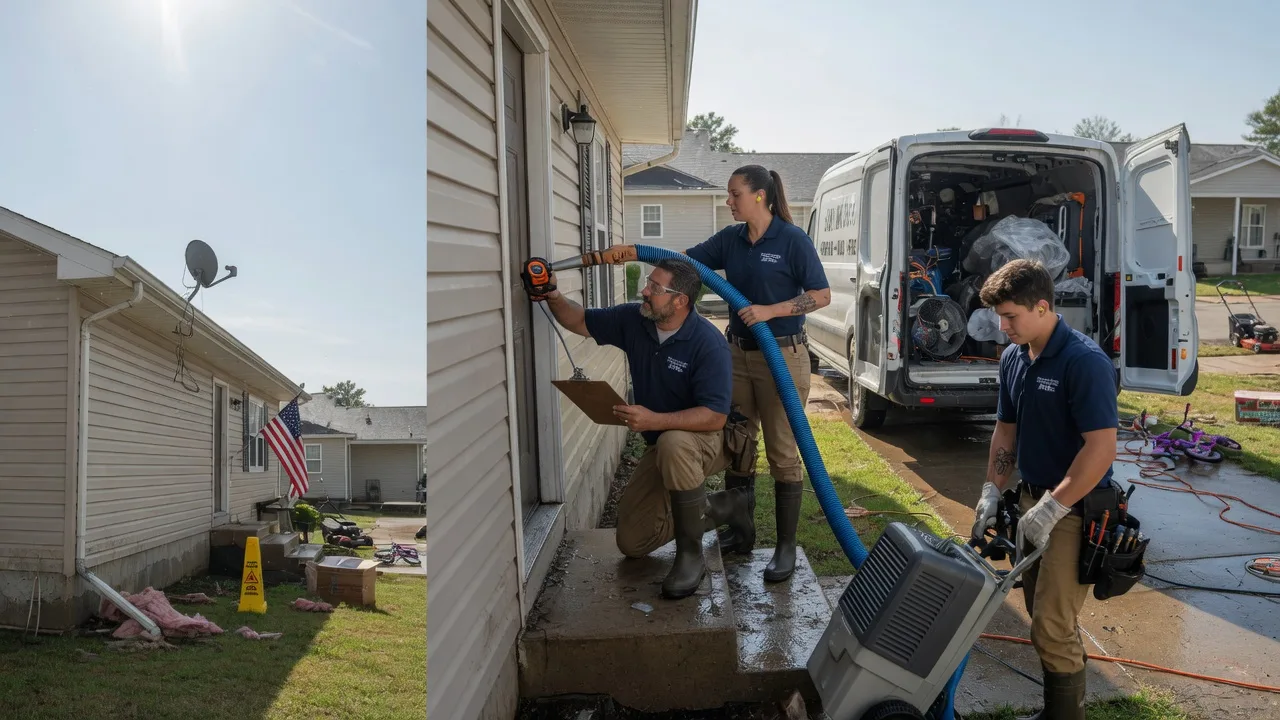 Ceiling Water Damage Restoration in Sawyerville, IL near me